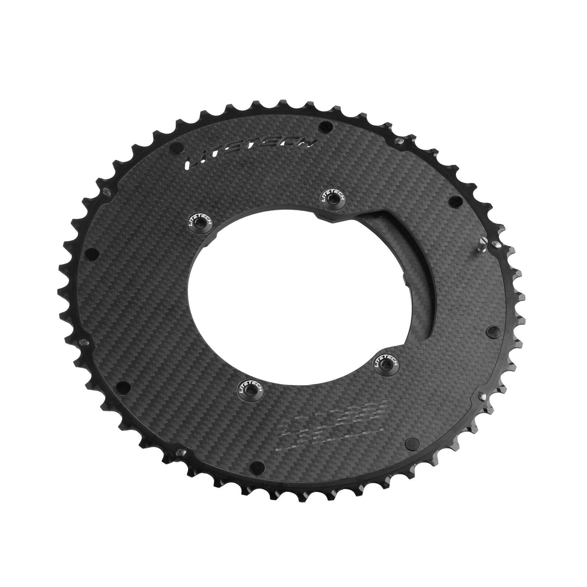 LiteTech Carbon Fiber Double Chainrings - Aero - image 5