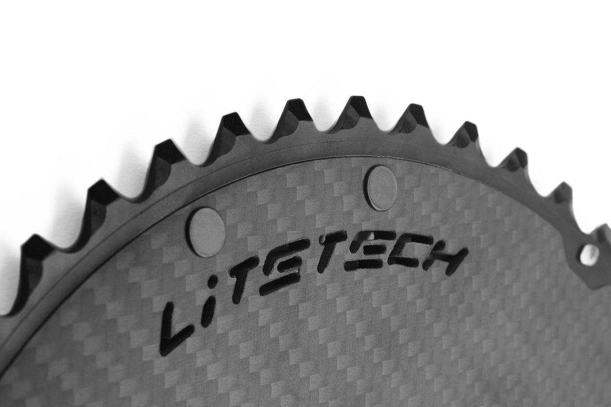 LiteTech Carbon Fiber Single Chainring - TT & Triathlon - image 4